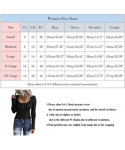 Womens Fall Fashion Ribbed Long Sleeve Scoop Neck Henley T Shirts Button Down Slim Fit Tops Solid Shirts 1-wine $10.33 Active...