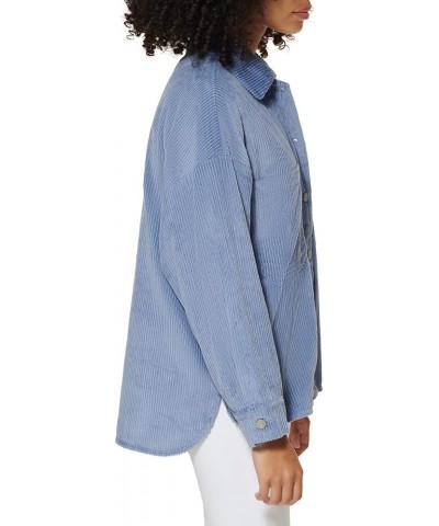 Women's Cotton Corduroy Shirt Jacket, Rose Mist, Small Country Blue $44.69 Jackets