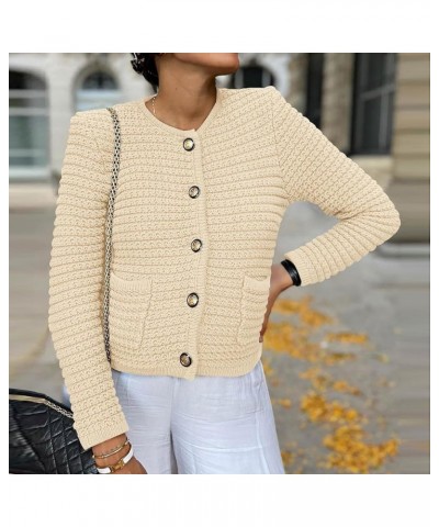 Women Sweater Vintage Knitted Casual Tops 2023 Winter Top Blouse Classic Button Shirt Business/Workout Clothing White $16.19 ...