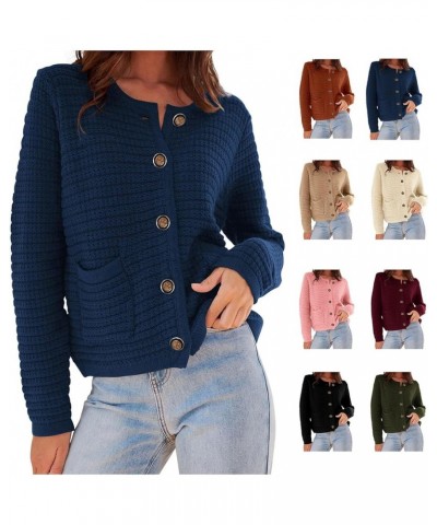 Women Sweater Vintage Knitted Casual Tops 2023 Winter Top Blouse Classic Button Shirt Business/Workout Clothing White $16.19 ...