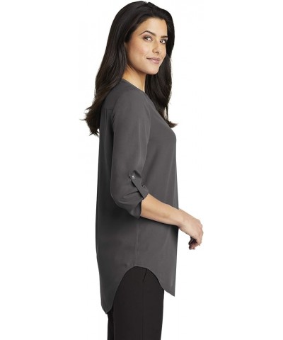 Women's 3/4-Sleeve Tunic Blouse Sterling Grey $15.07 Tops