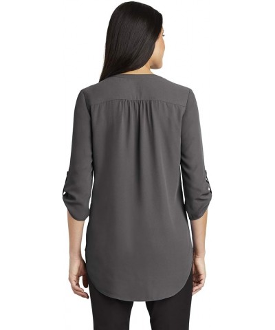 Women's 3/4-Sleeve Tunic Blouse Sterling Grey $15.07 Tops