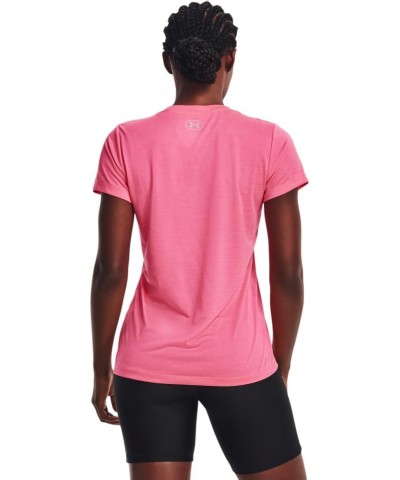 Women's UA Twist Tech™ V-Neck (643) Pink Punk / White / Metallic Silver $12.24 Activewear