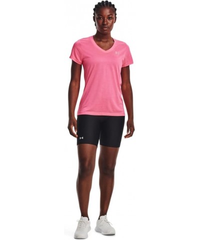 Women's UA Twist Tech™ V-Neck (643) Pink Punk / White / Metallic Silver $12.24 Activewear