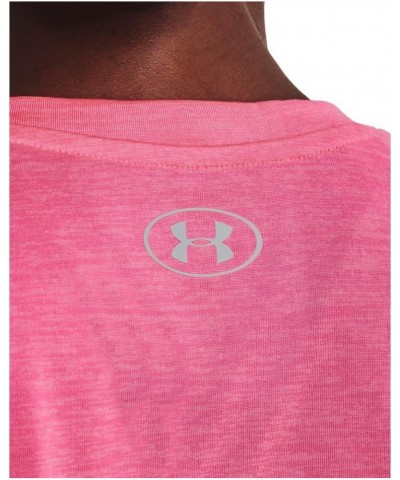 Women's UA Twist Tech™ V-Neck (643) Pink Punk / White / Metallic Silver $12.24 Activewear