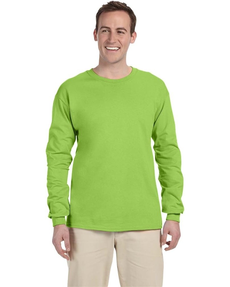 HD Cotton Long Sleeve T-Shirt - 4930R Neon Green $9.62 T-Shirts