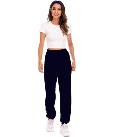 Womens Casual Cinch High Waist Hip Hop Dance Sport Running Jogging Harem Pants Sweatpants Jogger Pants Baggy Trousers Navy $1...