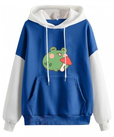 Women Lovely Hoodies, Women's Teen Girls Cute Frog Frog Hoodie Sweatshirts Loose Pullover Tops Shirts 6*blue $12.09 Hoodies &...