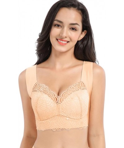 PrettyHealth Lymphvity Detoxification and Shaping & Powerful Lifting Bra, Lace Wireless Bra for Women Skin Colour 6X-Large $7...