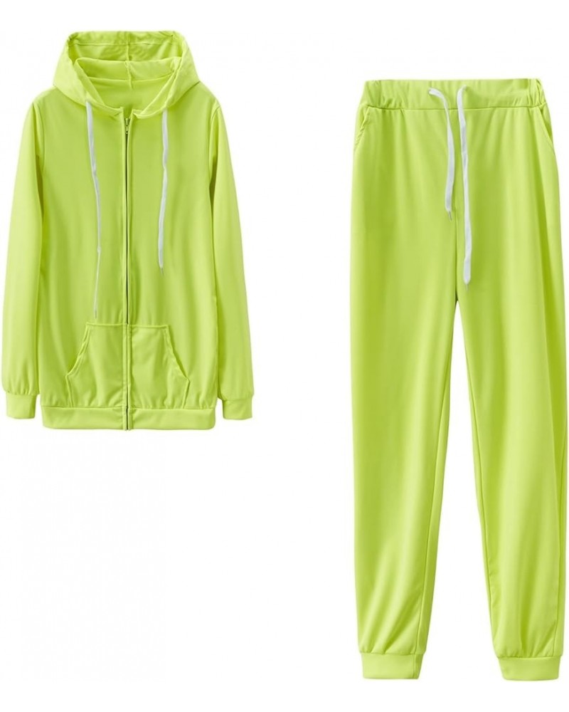 Women Pullover Hoodie Pockets Sweatpants Sport Jogger Sweatsuit A-green on Sale $9.17 Hoodies & Sweatshirts