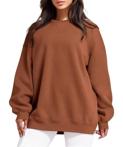 Womens Oversized Sweatshirts 2023 Crewneck Pullover Tops Side Split Fall Fashion 2023 2023 Fall Casual Clothes 3228-adiemd-f-...