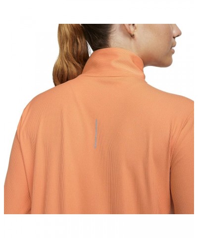 Women's Dri-FIT Element Running 1/2 Zip Mid Layer Top Shirt Orange Trance/Light Orange Chalk $29.40 Activewear