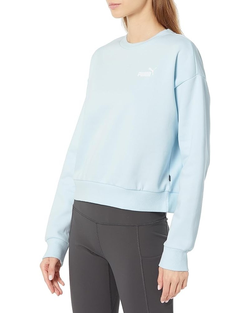 Women's Essentials Logo Fleece Crew Icy Blue $20.22 Others