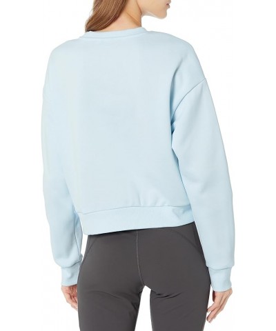 Women's Essentials Logo Fleece Crew Icy Blue $20.22 Others