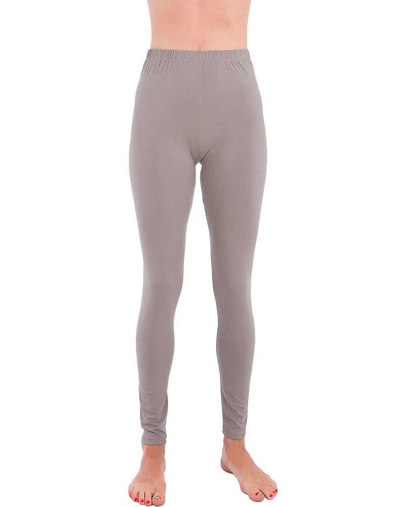 Premium Ultra Soft High Rise Waist Full Length Regular and Plus Size Leggings Lt.grey $21.56 Others