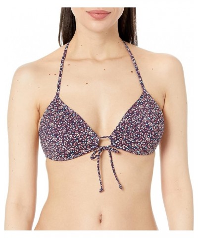 Women's Summer Molded Cup Push Up Triangle Bikini Top Swimsuit Wildflowers $14.64 Swimsuits