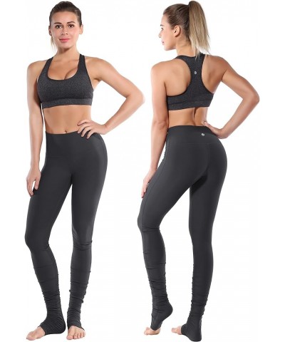 4 Styles Petite/Tall Women's High Waist Yoga Leggings Over The Heel Soft Tummy Control Extra Long Workout Pants Basic Over th...