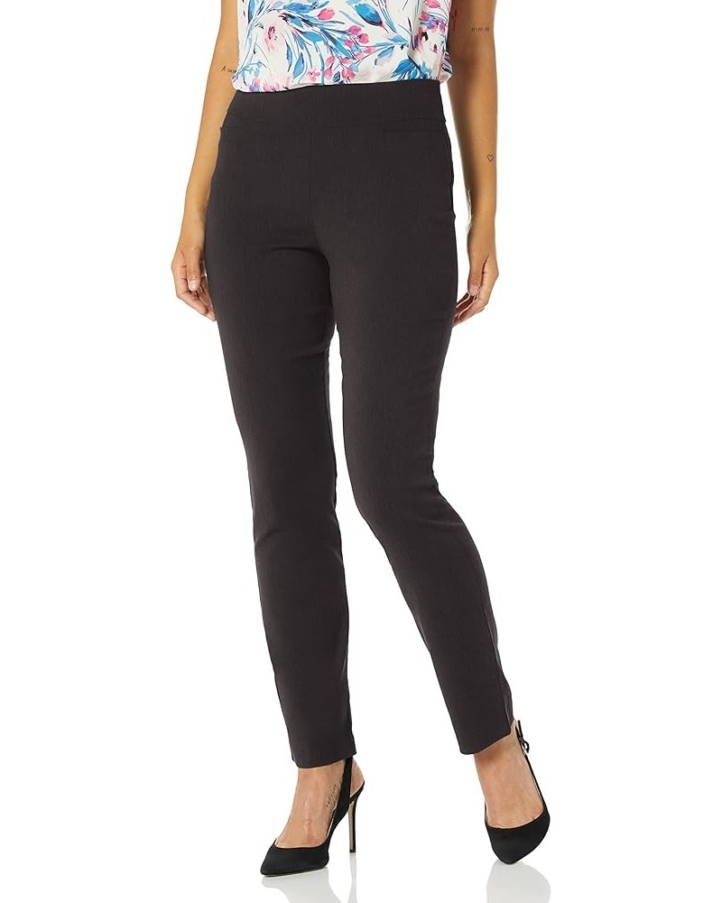 Women's Easy Pull on Pant with Welt Pockets True Black $15.53 Pants