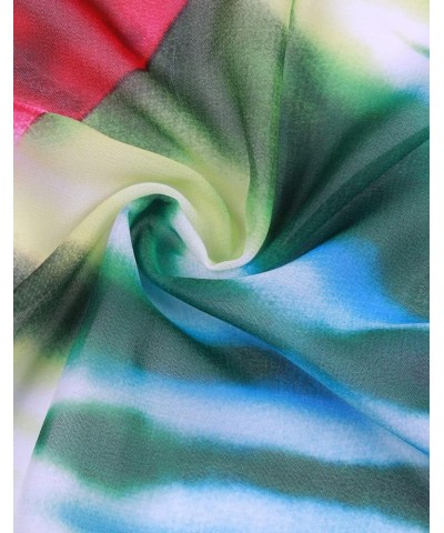 Women's Short Sarong Wrap Swimsuit Skirt Bikini Swimwear Beach Wrap Shirts 004-rainbow $9.51 Swimsuits