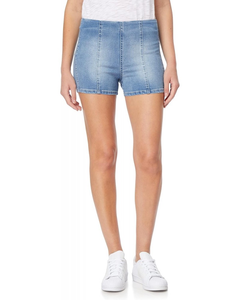 Women's Pull on Denim Shorts High-Rise Insta Soft Juniors $17.33 Shorts