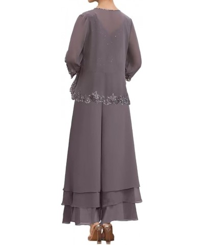 Mother of The Bride Pants Suits for Wedding Guest Dresses Lace Mother of Bride Dresses with Jackets Purple $36.97 Suits