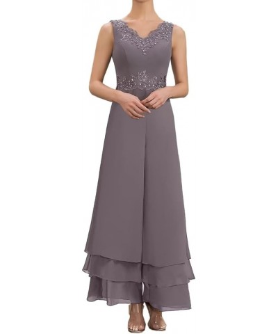 Mother of The Bride Pants Suits for Wedding Guest Dresses Lace Mother of Bride Dresses with Jackets Purple $36.97 Suits