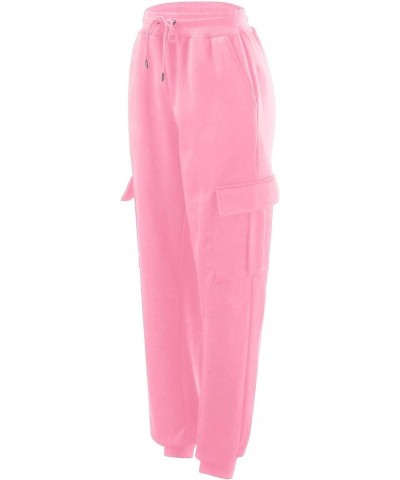 Women Baggy Sweatpants Cinch Bottom Joggers Pants High Waisted Elastic Athletic Fit Lounge Trousers with Pockets Pink $9.34 A...