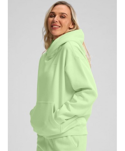 Hoodies for Women Oversized Fleece Sweatshirt with Pocket Loose Fit Casual Athletic Workout Pullover Light Green $23.51 Activ...