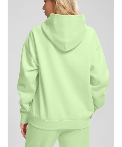 Hoodies for Women Oversized Fleece Sweatshirt with Pocket Loose Fit Casual Athletic Workout Pullover Light Green $23.51 Activ...