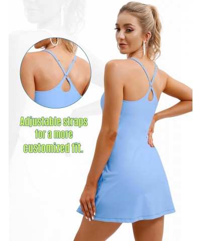 Womens Tennis Dress, Workout Dress with Built-in Bra & Shorts Pockets Exercise Dress for Golf Athletic Dresses for Women Ligh...