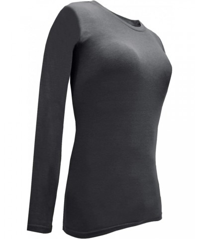 Women's Under Scrub Tee Crew Neck Long Sleeve T-Shirt 3 - Pack (Charcoal, Large) $23.08 T-Shirts