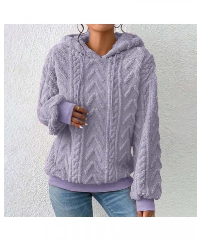 trendy hoodies for women valentines sweatshirt winter plus size work clothing for women lightweight sweater Purple 3 $11.72 H...