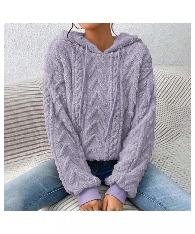 trendy hoodies for women valentines sweatshirt winter plus size work clothing for women lightweight sweater Purple 3 $11.72 H...