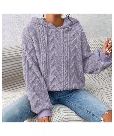 trendy hoodies for women valentines sweatshirt winter plus size work clothing for women lightweight sweater Purple 3 $11.72 H...