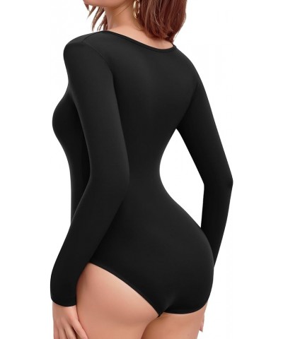 Long Sleeve Bodysuits for Women Sweetheart Neck Body Suit Top Bodysuit Women Fitted Going Out Body Suit Shirts Black $16.49 L...