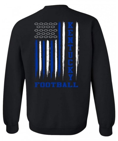 Football Flag American Flag Sports Fan Game Day Tailgating Crewneck Sweatshirt Pullover Kentucky $17.86 Sweatshirts