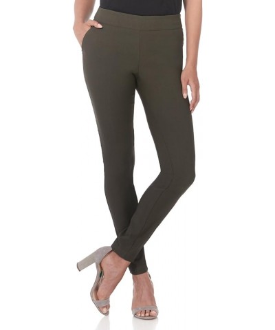 Women's Ease into Comfort Modern Stretch Skinny Pant with Tummy Control Olive $25.49 Suits