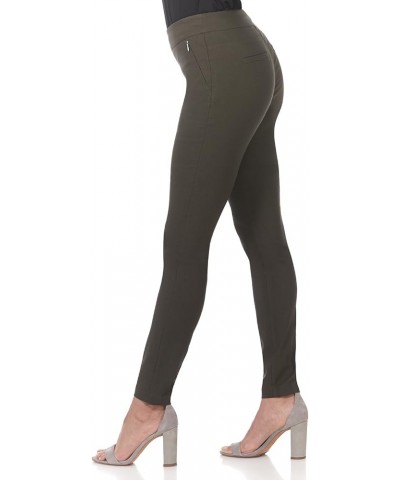 Women's Ease into Comfort Modern Stretch Skinny Pant with Tummy Control Olive $25.49 Suits