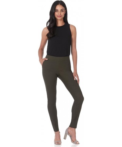 Women's Ease into Comfort Modern Stretch Skinny Pant with Tummy Control Olive $25.49 Suits