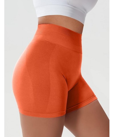 Womens Workout Shorts Seamless Scrunch Butt Gym Shorts High Waisted Yoga Athletic Booty Shorts Sunrise $10.00 Activewear