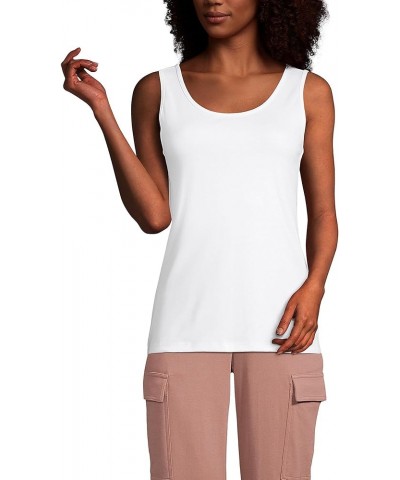 Women's Cotton Tank Top White $9.27 Tanks