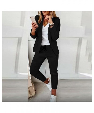 Pant Suits for Women Business Casual Blazer Sets 2 Piece Outfits Womens Business Professional Outfits Plus Size Suits Black $...