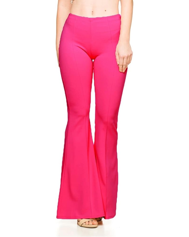 Women's J2 Love Bell Bottom Flare Pants Fuchsia $14.85 Pants