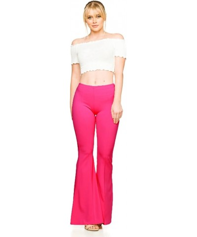 Women's J2 Love Bell Bottom Flare Pants Fuchsia $14.85 Pants