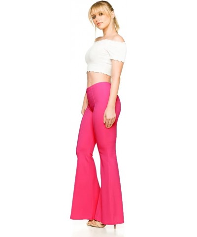 Women's J2 Love Bell Bottom Flare Pants Fuchsia $14.85 Pants