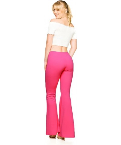 Women's J2 Love Bell Bottom Flare Pants Fuchsia $14.85 Pants