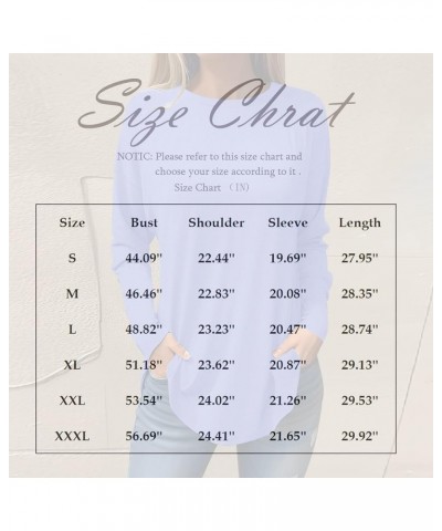 Oversized Tshirts Shirts for Women Fall Womens Fashion 2023 Trendy Long Sleeve Blouses Plus Size Going Out Tops Tees 1-dark G...