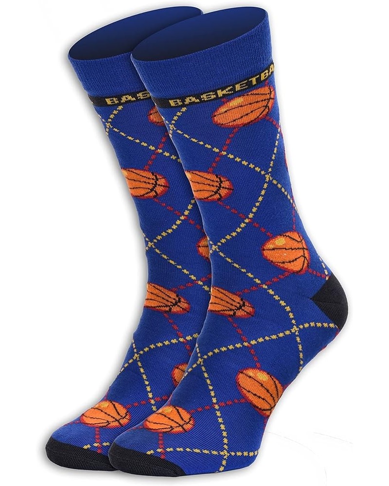 Sports-Themed Socks Large, Shoe Size 9-12 Basketball $8.61 Socks