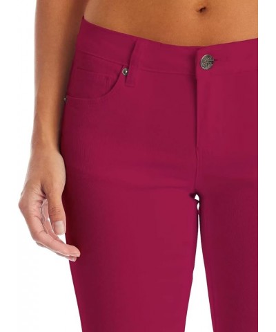 Women's Butt Lift Super Comfy Stretch Denim Capri Jeans Wine $12.04 Jeans