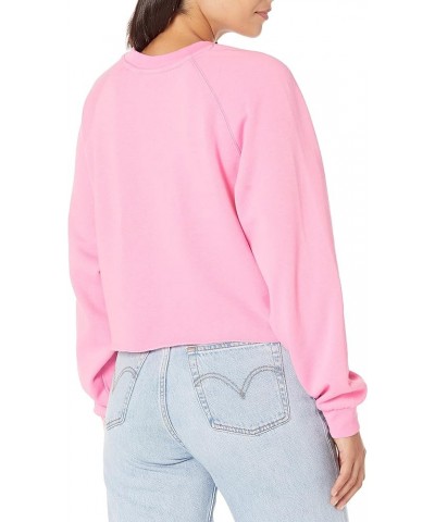 Women's Laundy Day Raglan Crewneck Sweatshirt Prism Pink $12.52 Hoodies & Sweatshirts